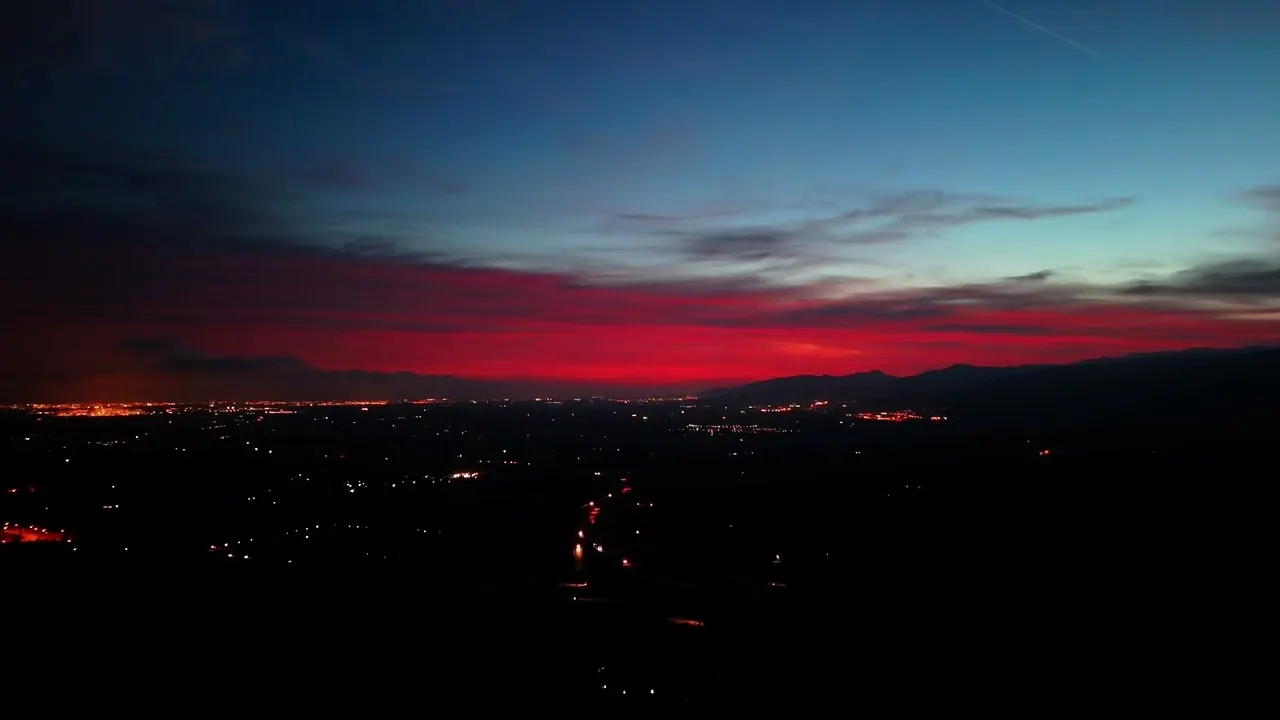 ¿Video hipnótico de un atardecer?