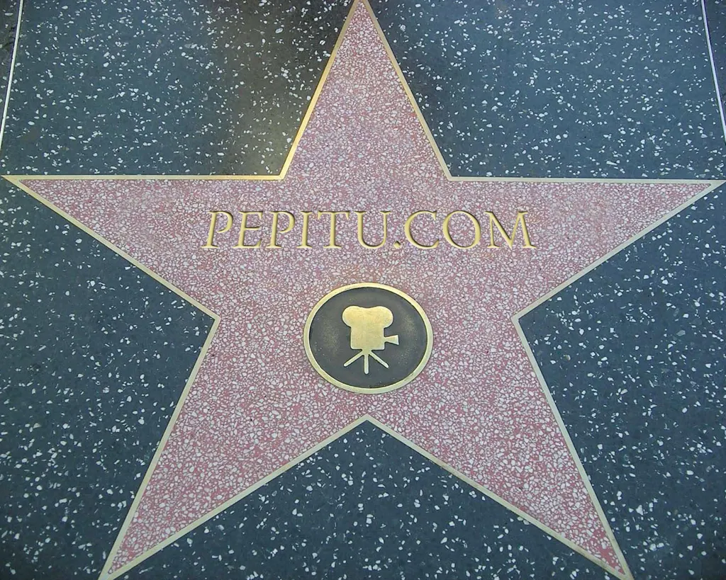 La estrella de la fama en Pepitu!