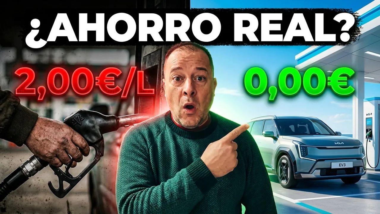 Lisard en un montaje comparativo de gasolina y recarga eléctrica