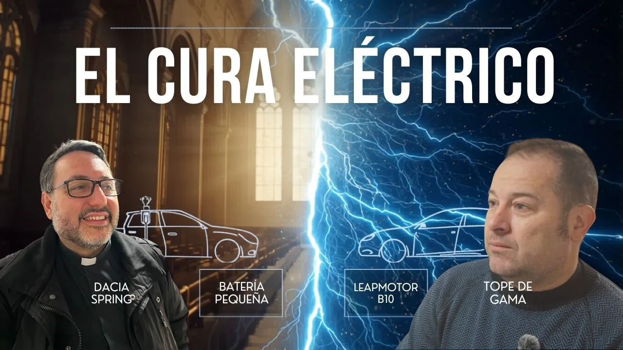 Víctor y Lisard en un montaje sobre necesidades de uso de un eléctrico