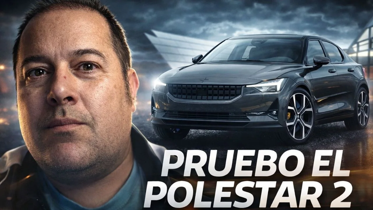 Lisard y el Polestar 2 en la miniatura de la prueba