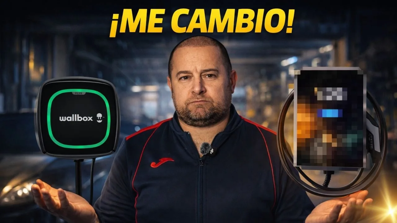 Lisard entre los cargadores Wallbox y V2C en la portada del cambio de equipo